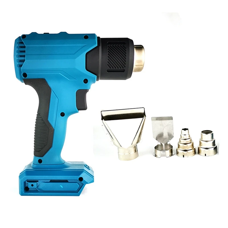 

Cordless Heat-Gun Handheld Hot Air-Gun Temperatures Adjustable With 4 Nozzle Electric Heat-Gun For Makita 18V Battery