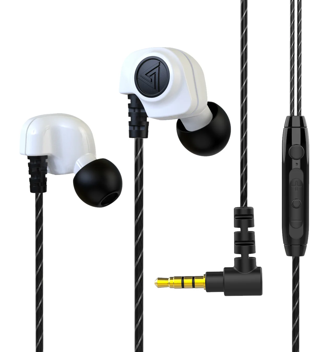 

High Quality QKZ SK5 In-Ear Wire Earphone Sport Earbuds Stereo Running Headset With Mic 3.5mm Wired Headphones