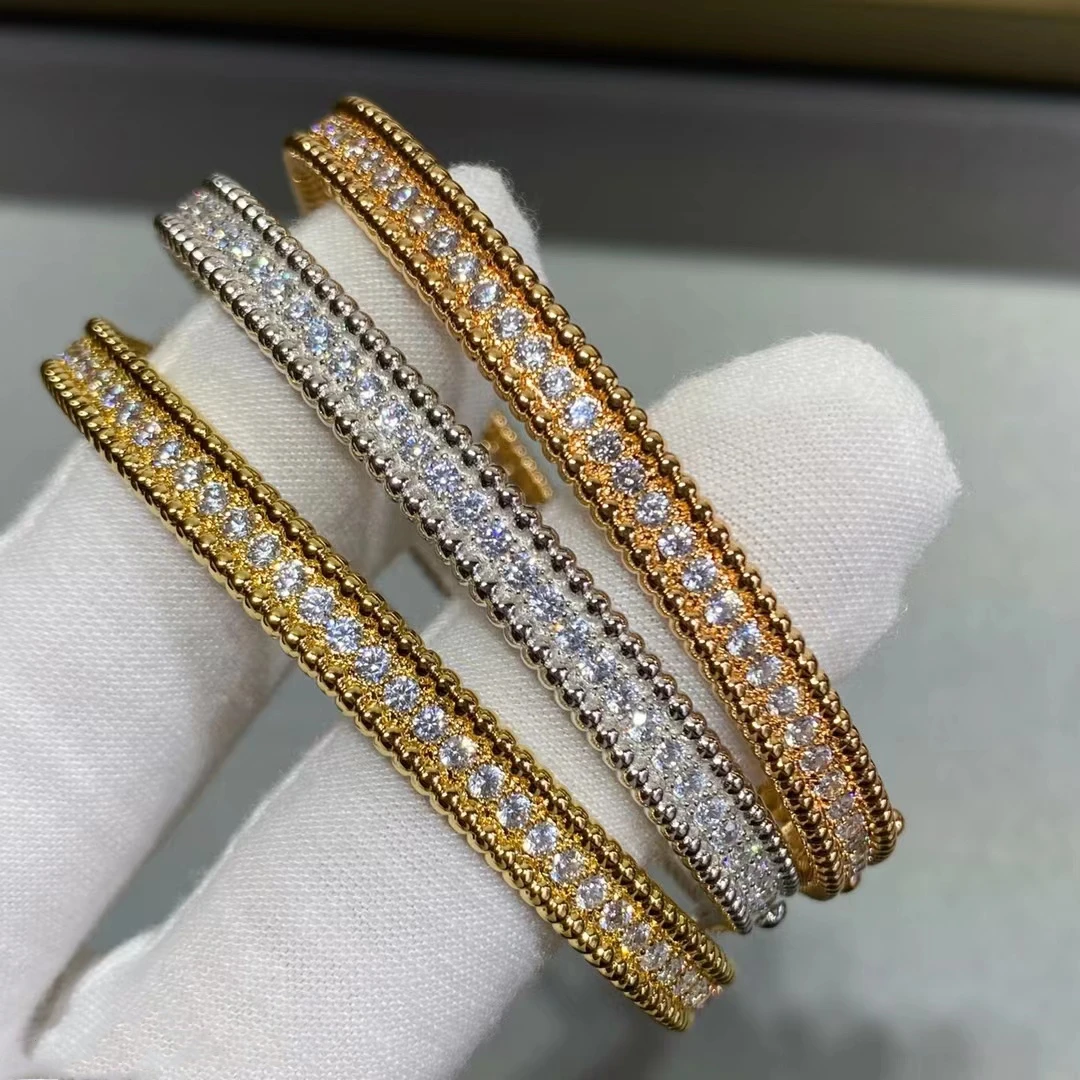 

Классический циркониевый браслет с бусинами и бриллиантами, женский модный брендовый женский роскошный браслет из серебра 925 пробы, ювелирные изделия, подарок на банкет