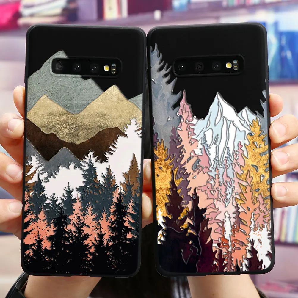 3D рельефный чехол Moon Tree для Samsung Galaxy A12 A22 A32 A52 A53 A52S A50 A51 A72 A70 A71 A31 A21S S21 A10 S20 FE S10 S9 Plus M12