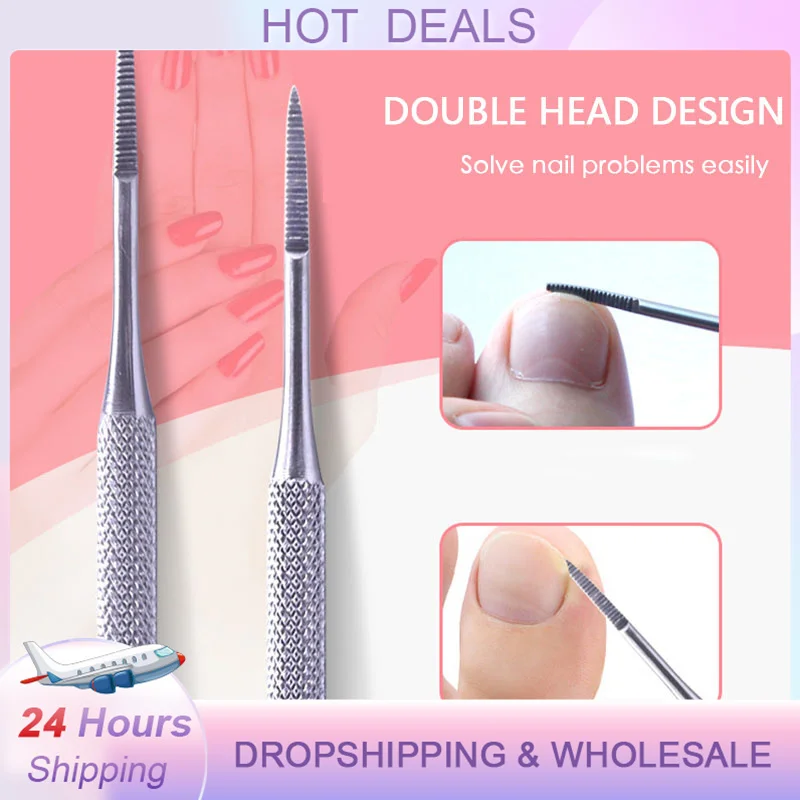 

1/2/3 Pcs Double Ended Ingrown Toe Nails File Stainless Edge Nail Lifter Onychomycosis Paronychia Pedicure Foot Care Tool