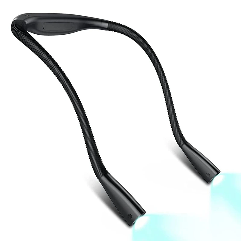 

Neck Reading Light,Book Light for Reading in Bed,3 Color,4 Modes LED,Brightness Adjustable,Suitable for Running, Camping