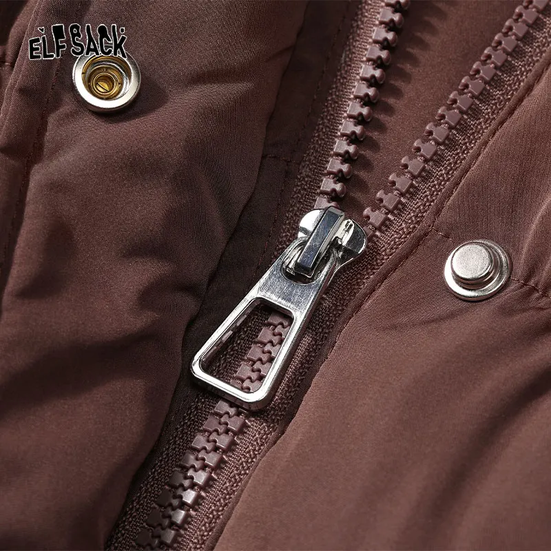 ELFSACK/Новинка Пуховое пальто в китайском стиле для женщин Коллекция 2023 года Зимняя