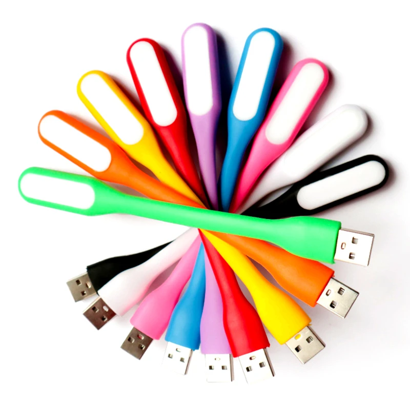 

20 шт., портативная светодиодная мини-лампа для чтения с USB