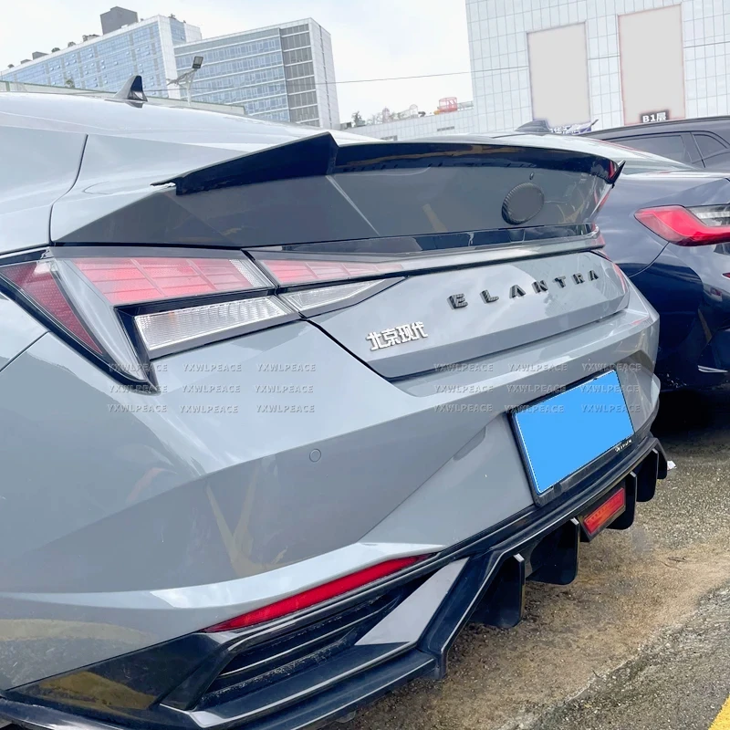 Спойлер для Hyundai Elantra Avante Cn7 2020 2021 2022 высококачественный АБС-пластик задний