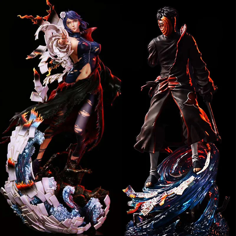 

Экшн-фигурка аниме Наруто Учиха Обито Конан, статуя Итачи из ПВХ, Коллекционная модель, светящаяся игрушка, детский подарок на день рождения...