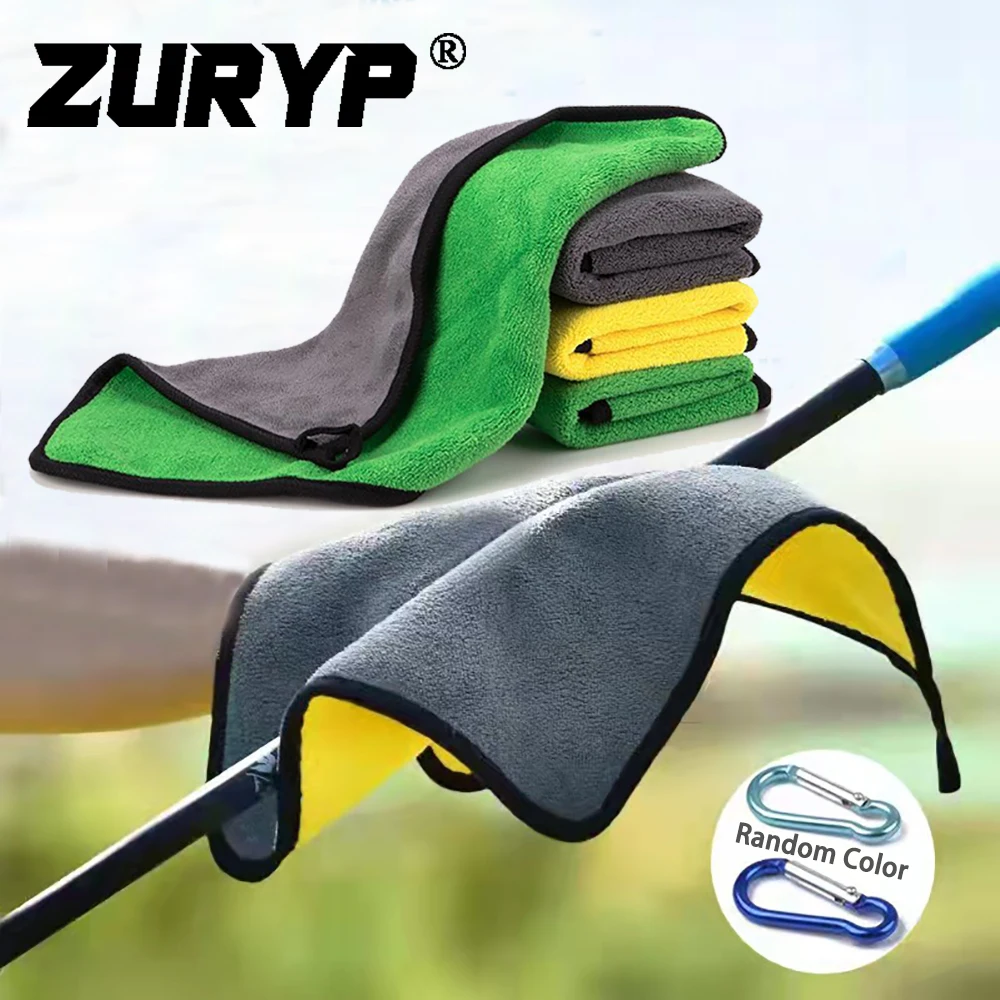 

ZURYP Fishing Towel Thickening Non-stick Absorbent Outdoors Sports Wipe Hands Towel Fishing portable hand towel Accessories
