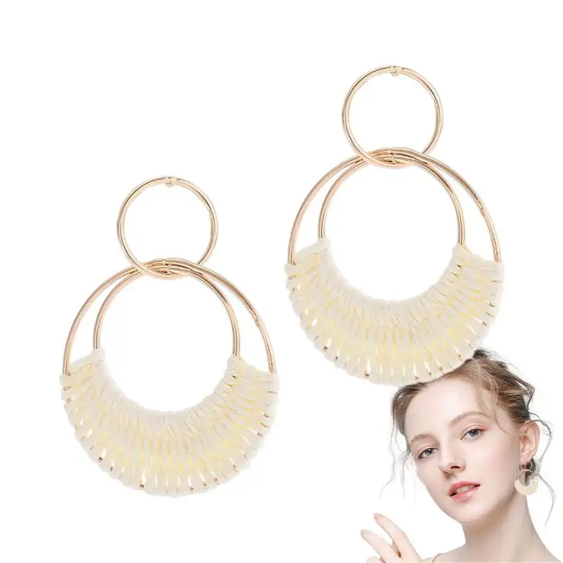 

Boho Earrings For Women Vacation Earrings Summer Statement Earrings Fashion Hoop Dangle Drop Earrings For Women