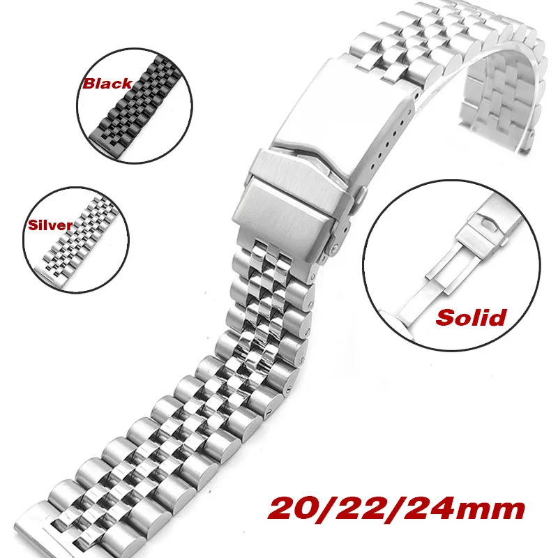 

Premium Solid Stainless Steel Watch Band for Seiko Water Ghost Diving Strap Screw Adjustable Wristband 20mm 22mm 24mm Luxury Men