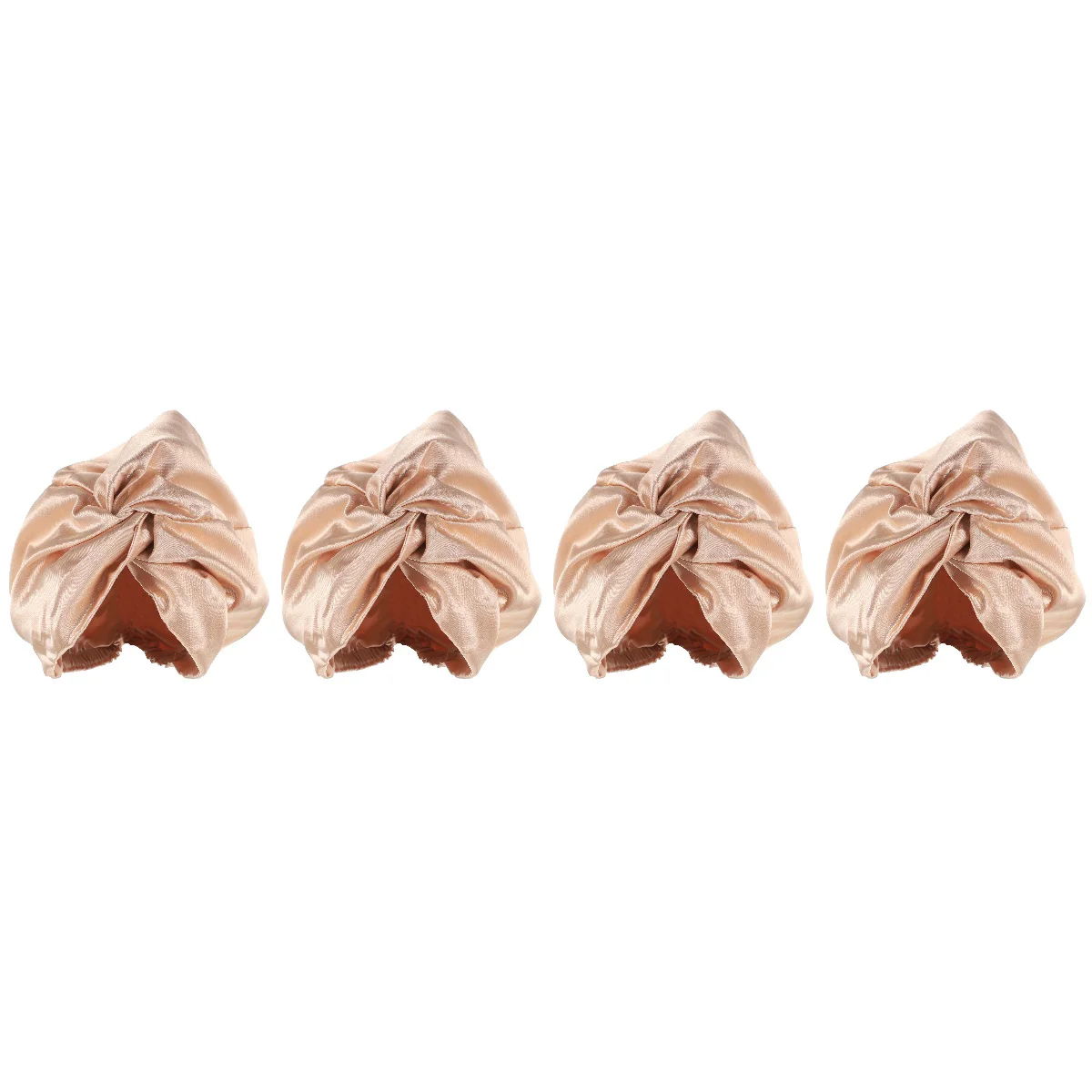 

4pcs Imitated Sleeping Bonnet Household Nightcap Night Sleeping Hair Bonnet
