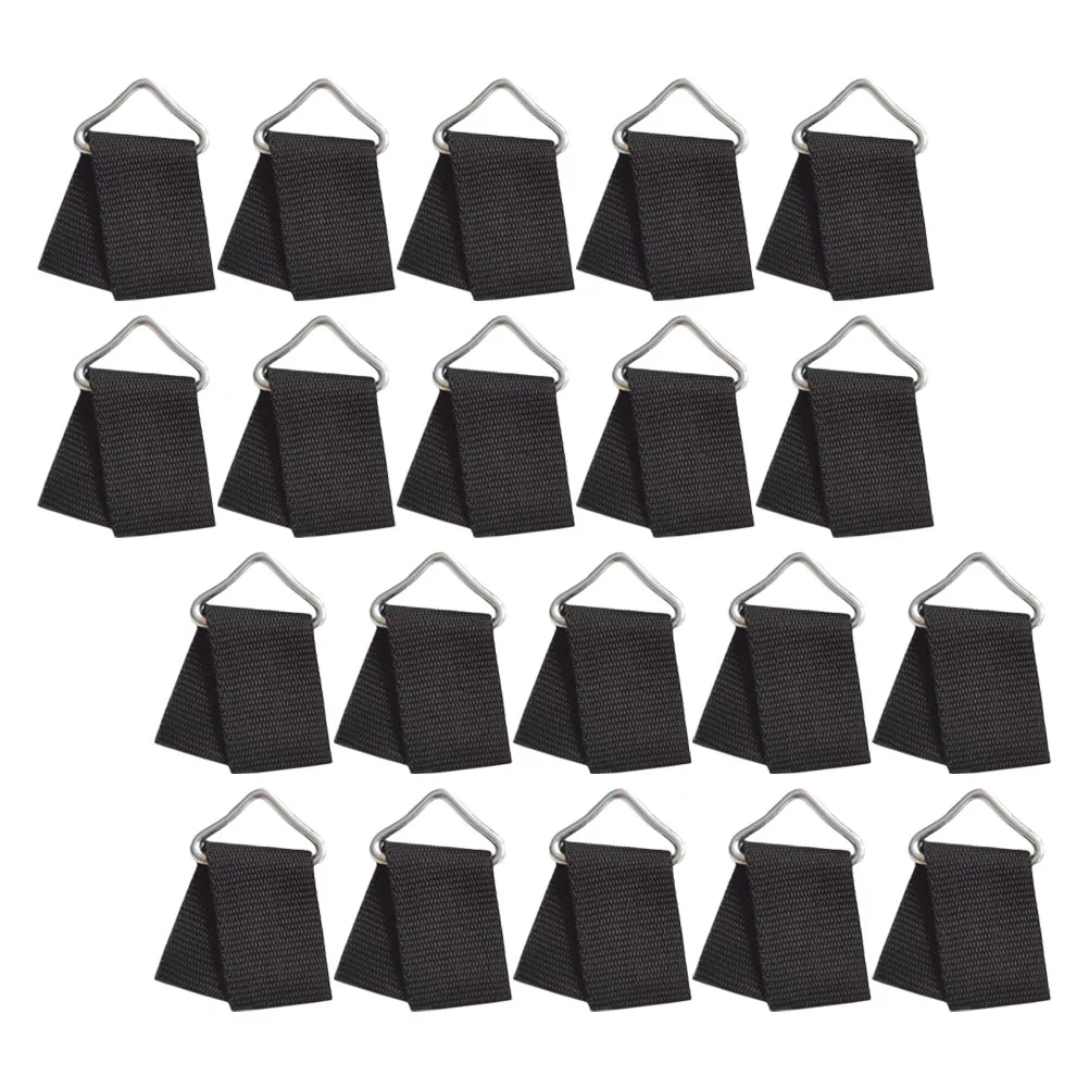 

20 Sets Kid Trampoline Skywalker Trampoline Parts& Accessories Stainless Steel Triangle Ring Buckle V- Shaped Ring
