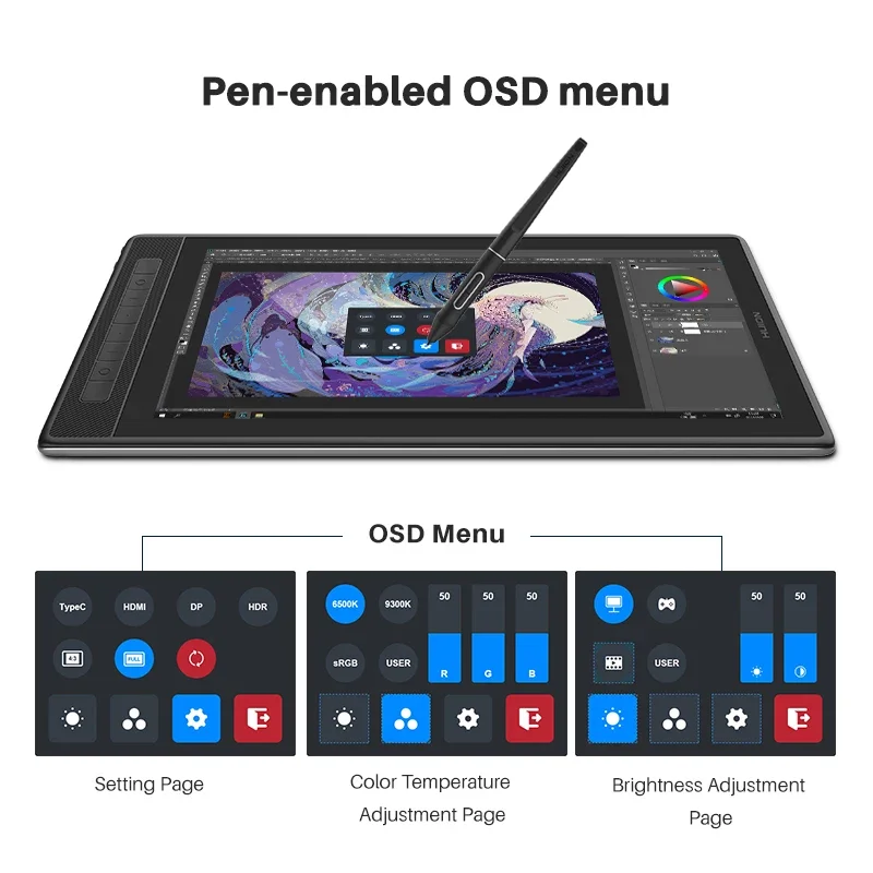 Графический планшет Kamvs Pro16 2 5 K с 8192 уровнями давления