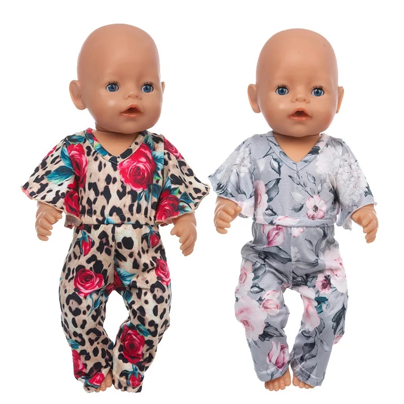 

Summer Jumpsuit Suit Fit 17inch 43cm Doll Clothes Born Baby Suit For Baby Birthday Festival Gift