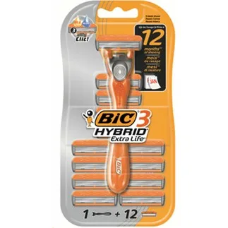Bic Hybrid Extra Life Razor - 12 Month Package Up to 12 Mont