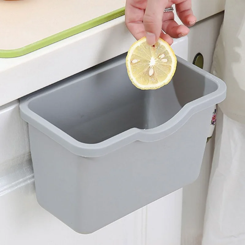

Kitchen Cabinet Door Hanging Trash Garbage Bin Can Rubbish Container Mini Waste Bins Household Rubbish Cleaning Tool Dustbin