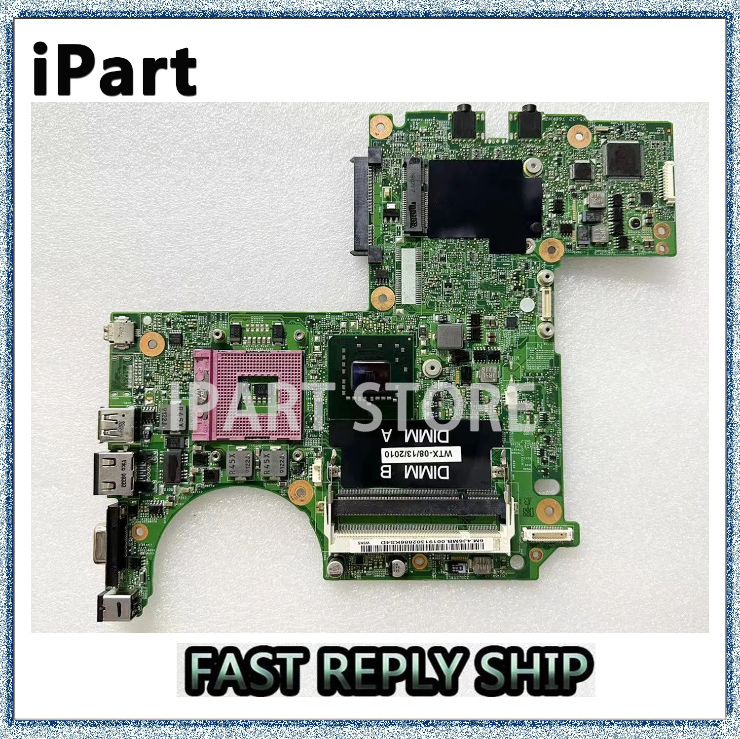 Материнская плата для ноутбука Dell M1318 1318, 48.4C305.041 Φ 0W566D W566D CN-0W566D 0U942D U942D GM965, тест материнской платы ОК