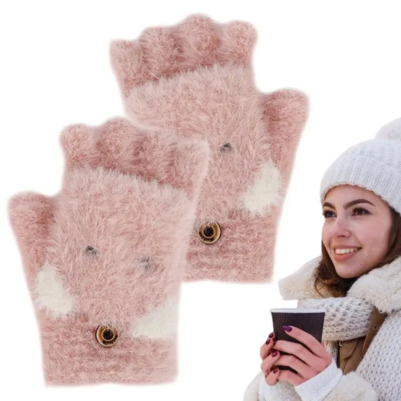 

Перчатки с электрическим подогревом, трикотажные электрические перчатки, удобные перчатки с USB, теплые перчатки с открытыми пальцами, Супермягкие теплые перчатки, зимние товары