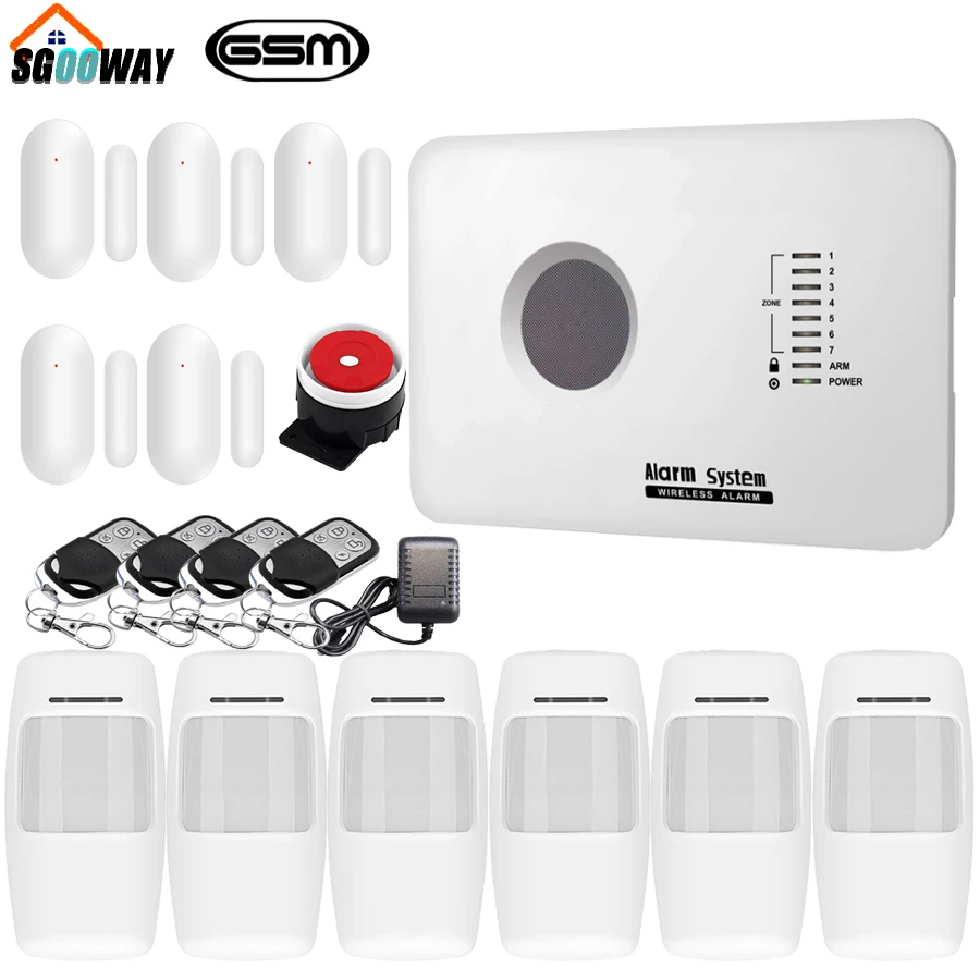 Беспроводная и Проводная система сигнализации для дома охранная сигнализация с