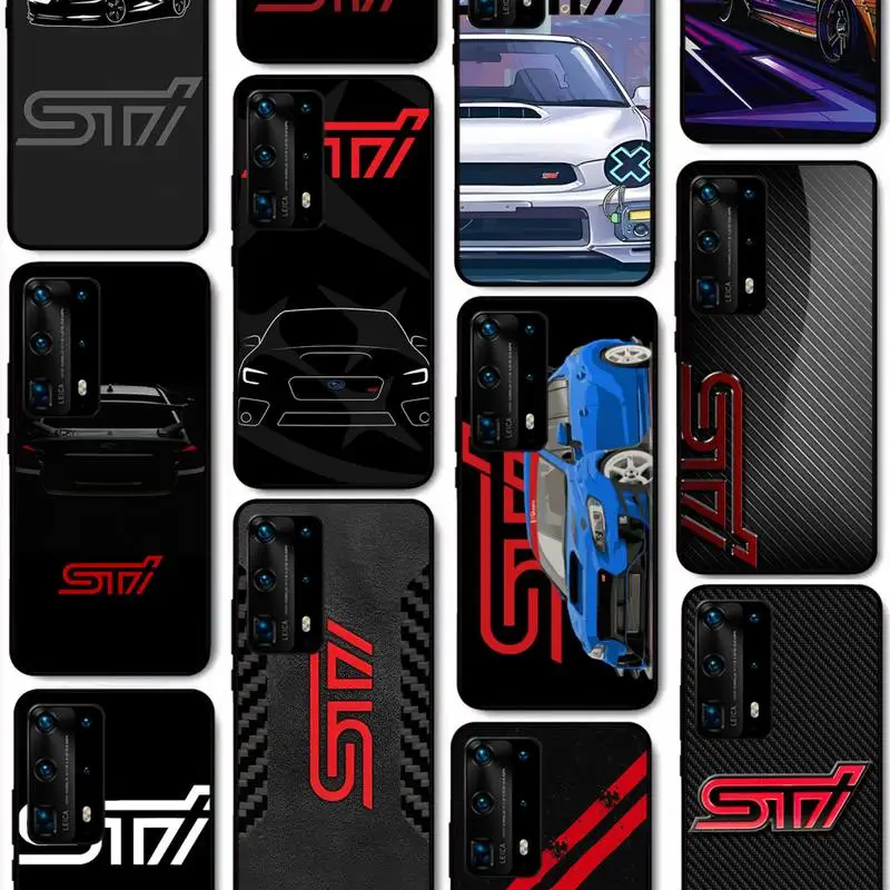 

Jdm WRX Sti Logo Phone Case for Huawei P50 P40 E P30 P20 Pro P10 Lite P Smart Y6 Nova3E Honor10 Cover