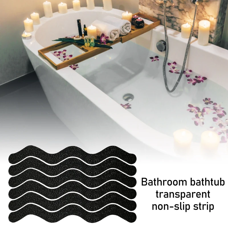 

6 шт./набор, противоскользящие прозрачные полоски для душа