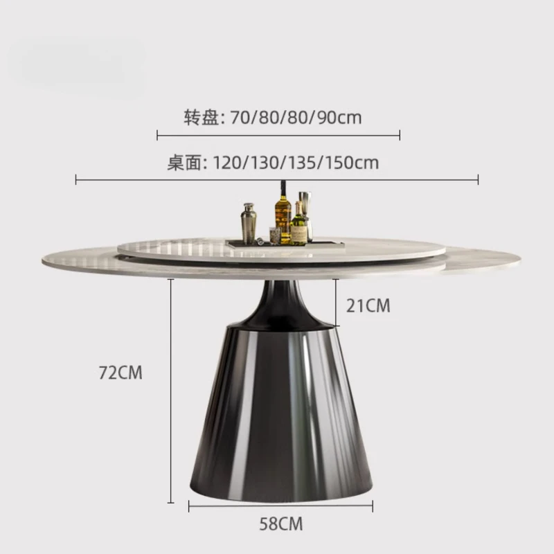 Наборы обеденных столов Обеденный стол Овальный Роскошный Современные комнаты