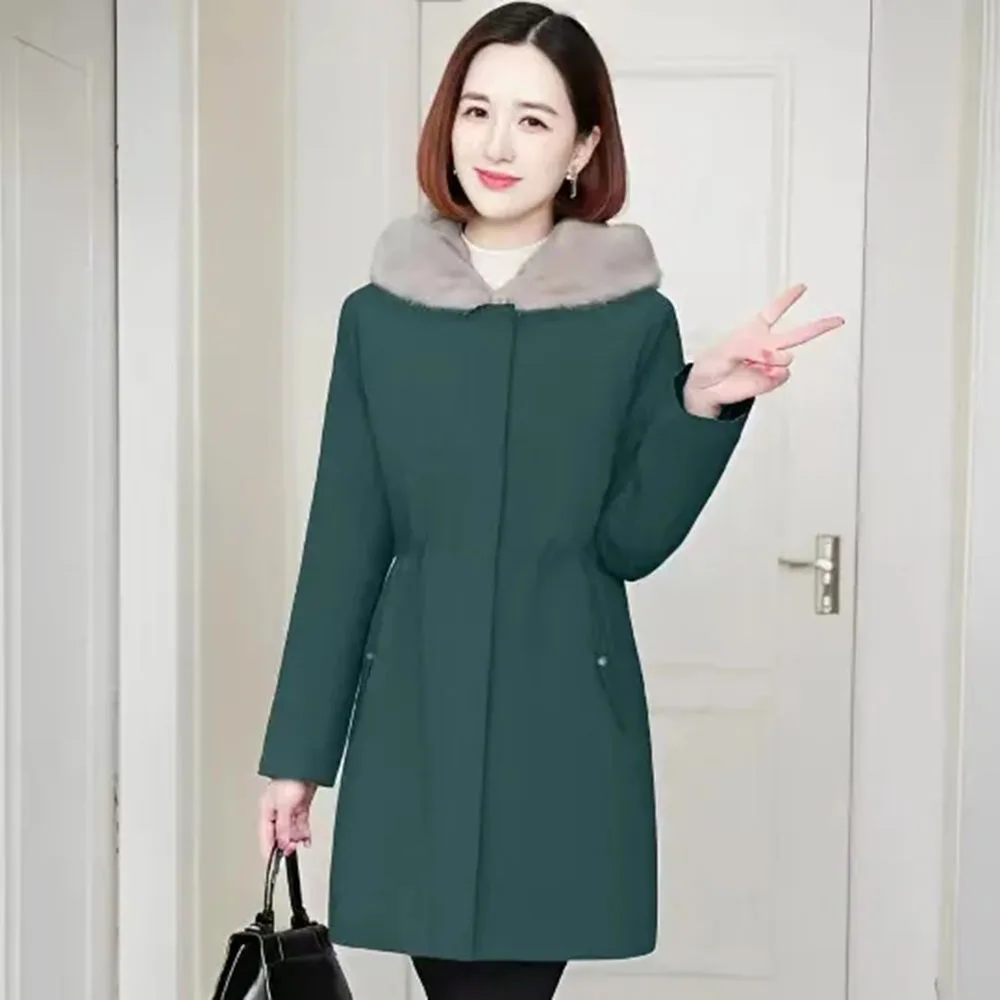 Новая школьная куртка на флисовой подкладке женское длинное пальто теплая