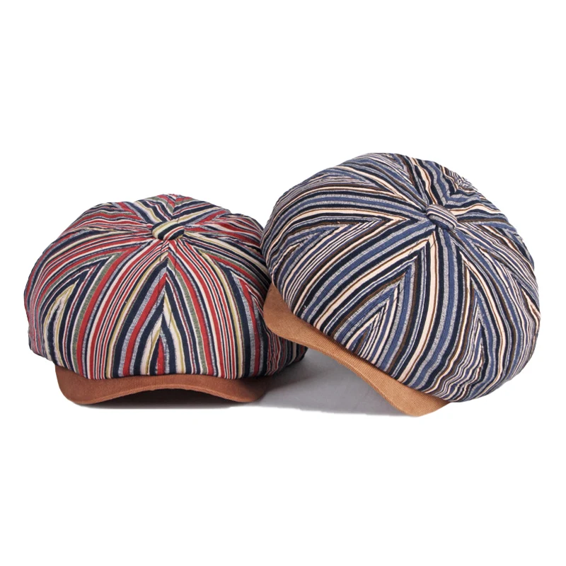 Octagonal Brim Cap For Men Retro Gatsby 