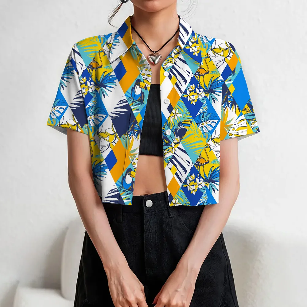 2025 рождественские женские рубашки с 3D принтом и открытым пупком топы короткими