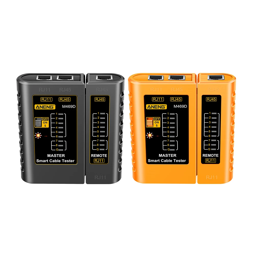 

M469D RJ45 Cable lan tester Network Cable Tester RJ45 RJ11 Cable Tester Networking Tool network Repair Test Tool Accessory