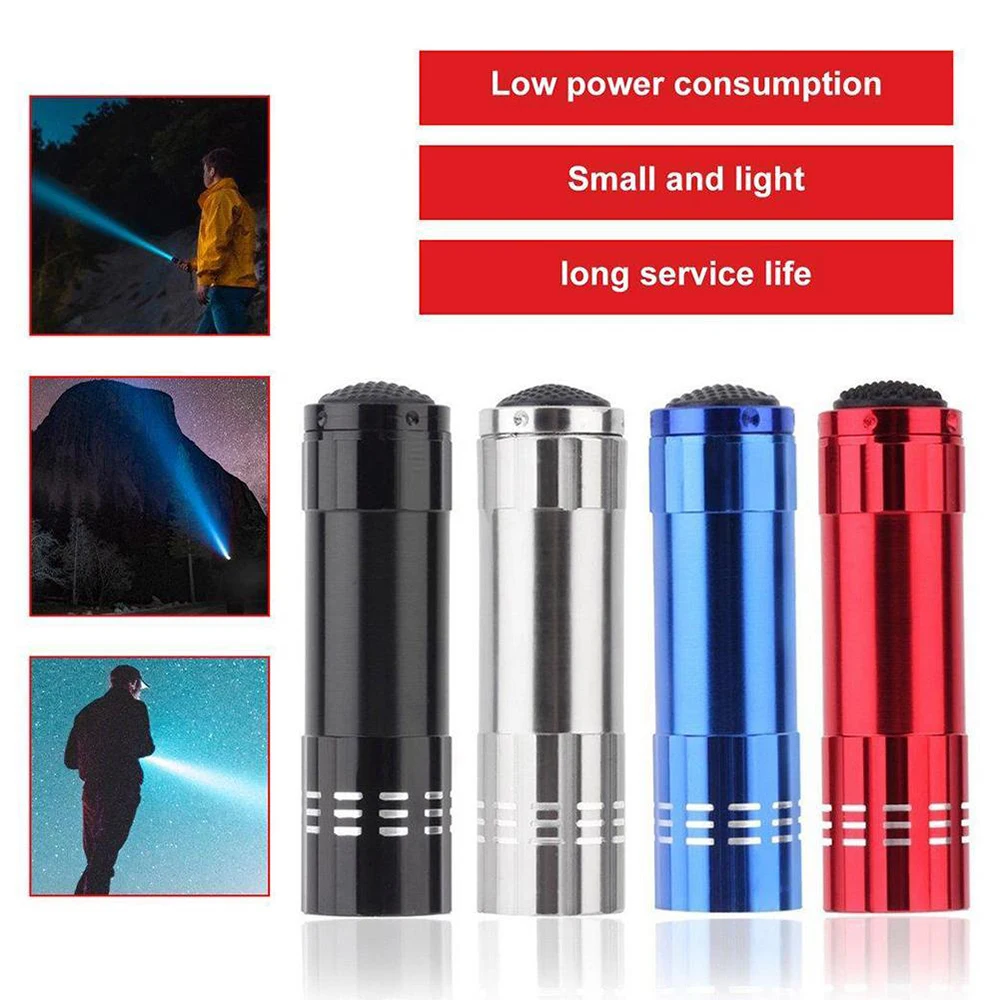 

5LED Mini Keychain Light LED Super Bright Small Flashlight Aluminum Alloy Lighting Advertising Flashlight