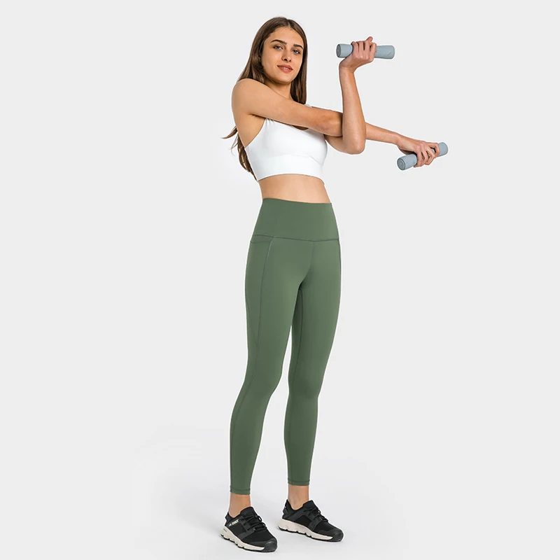 Lulu Leggings Yoga Women's Pants Gym Fitness Sport Woman Naked Seamless Leggings Breathable Women Clothing High Waist Sportwear