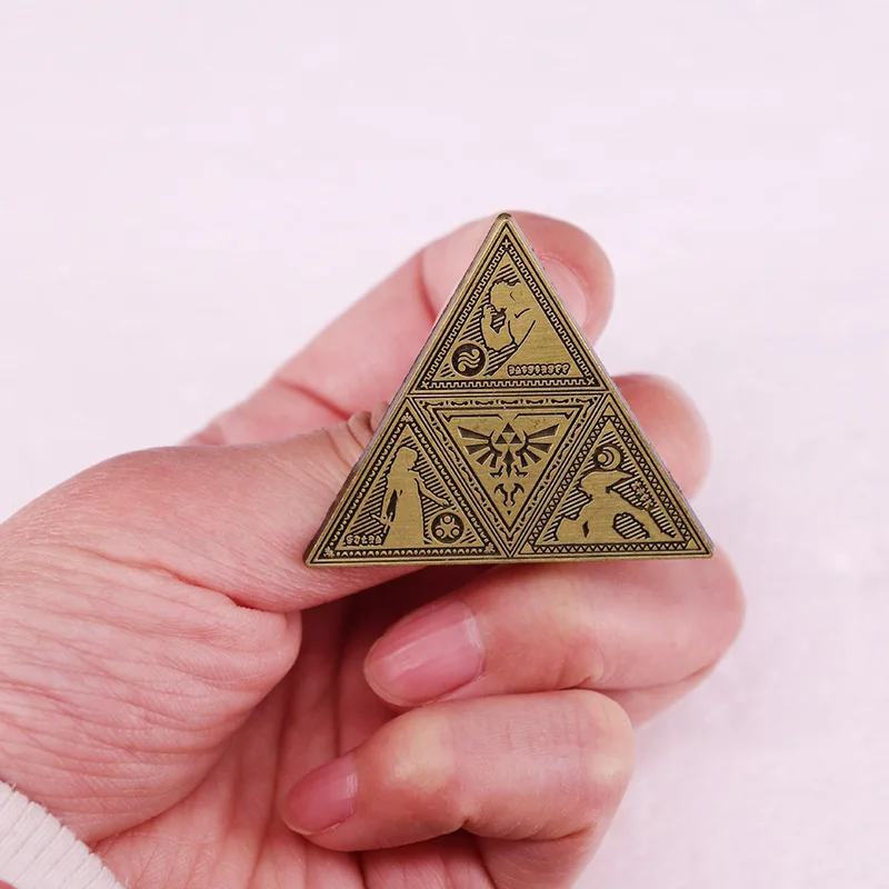 Брошь-булавка Game Link Triforce для одежды модные значки на лацканах аксессуары рюкзака