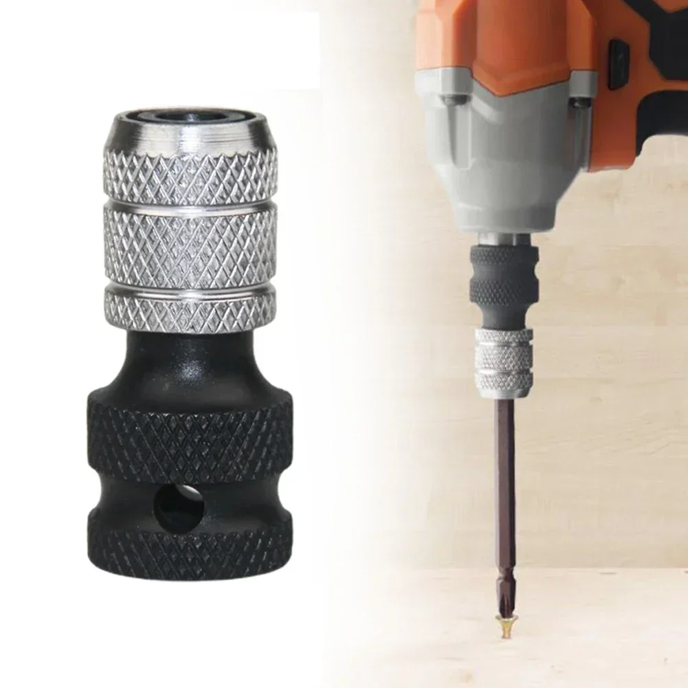 Переходник с торцевым приводом 1/2 дюйма на шестигранник 1/4 для ударного ключа