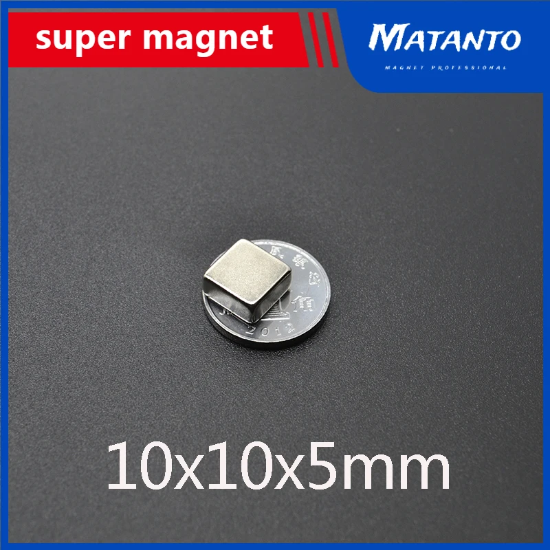 

10/20/30/50/100 pcs 10x10x5 mm Rare Earth Neodymium Magnet 10*10*5 mm Powerful Strong Magnetic Magnets 10x10x5mm Block