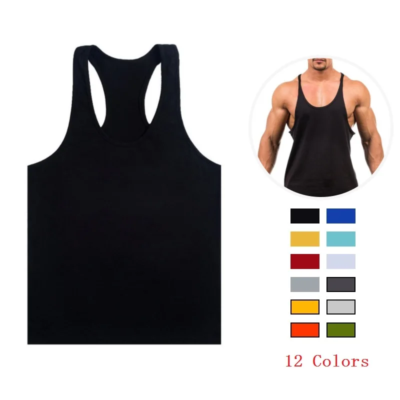 

Men Muscle Vests Cotton Underwear Sleeveless Tank Top Solid Muscle Vest Undershirts O-neck Gymclothing Bodybuilding Tank Tops