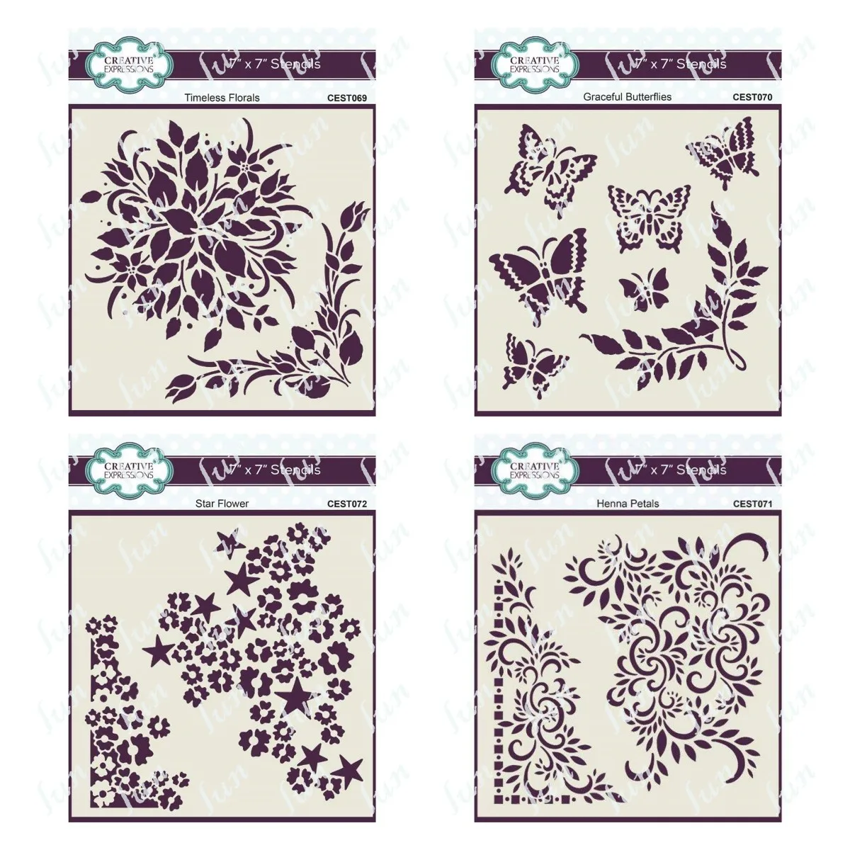 

Star Flower Henna Petals Butterflies Florals Layering Stencils Handmade Diy Scrapbooking Paper Cards Coloring Decor Drawing Mold