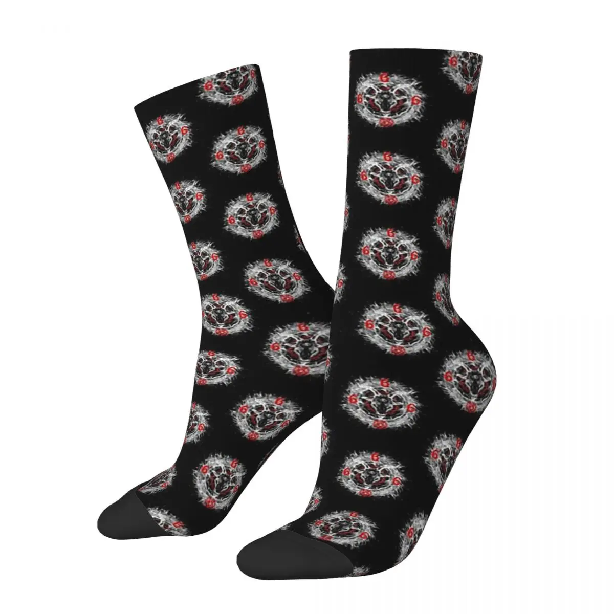 

Funny Men's Socks Satanic Goat Head Baphomet Circle Satan Symbol Lucifer Devil Retro Harajuku Baphomet Satan Lucifer Crew Sock