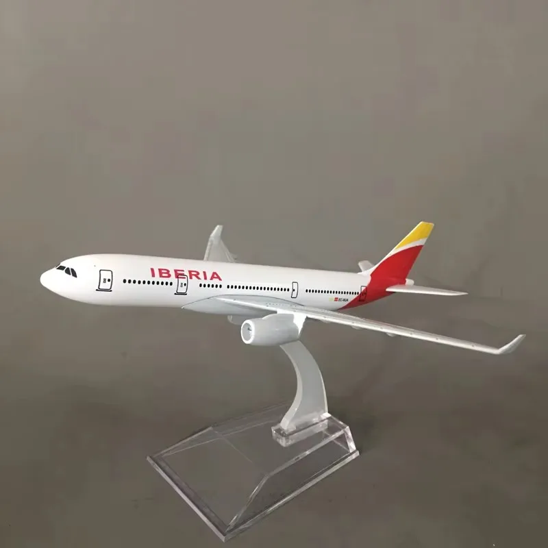 16 см A330 Iberia Airways Airbus масштаб 1/400 литая металлическая модель самолета 330 детский