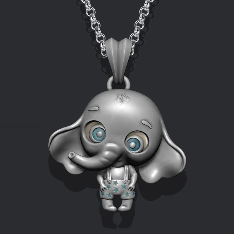 

Cute Elephant Necklace Inlaid Star Pendant Classic Animal Ornament Banquet Gift Jewelry for Men and Women Jewelry Wholesale