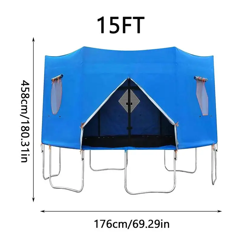 Крышка палатки для батута водонепроницаемый навес из ткани Оксфорд легкая в