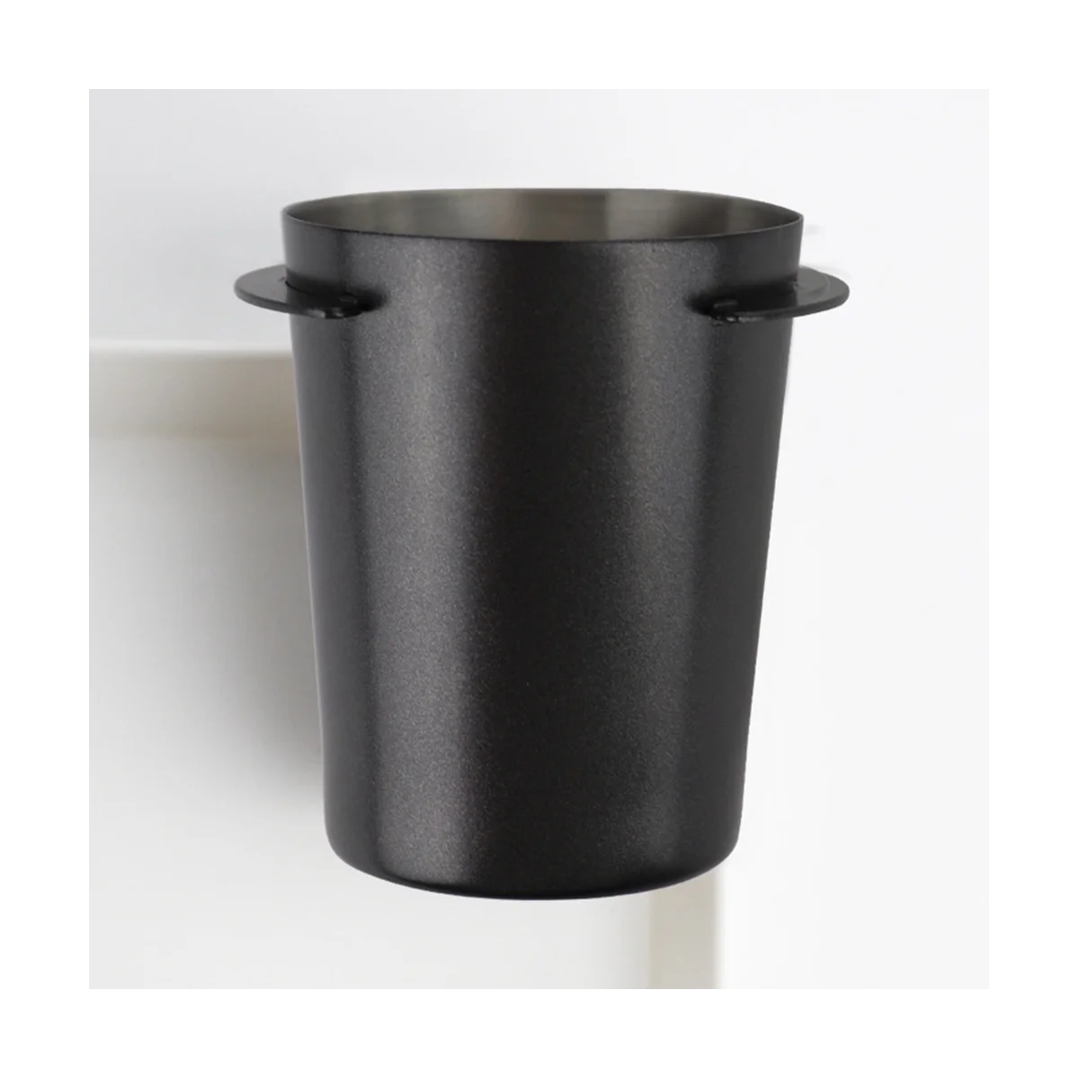 

58mm Espresso Coffee Dosing Catcher Cup Powder Feeder Machine Resistant Part Wear Distributor Coffeeware Parts Black