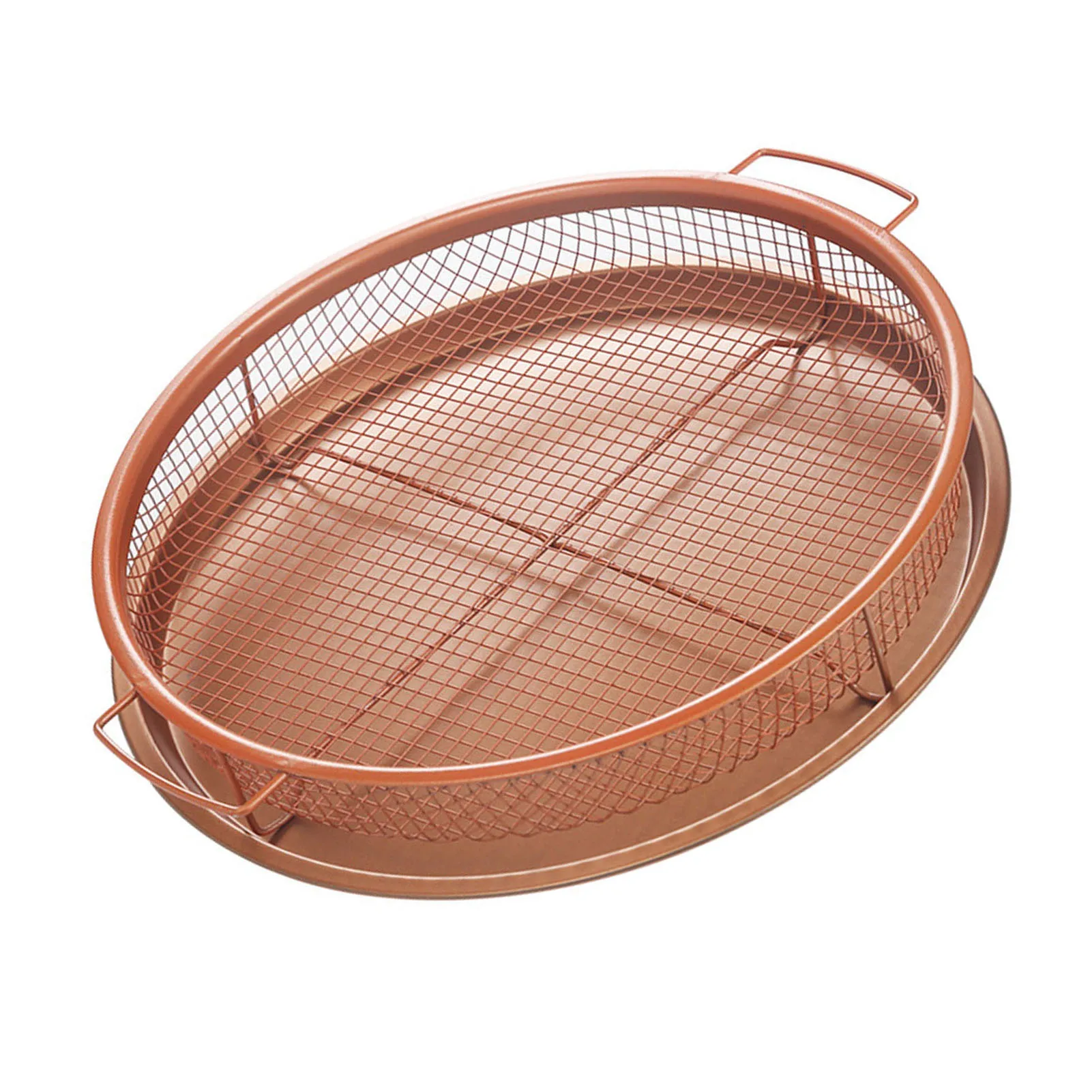 

Nonstick A-ir Fryer Basket For Oven A-ir Fryer Basket with handle Steamer Basket 2-piece Crisper Tray And Basket For A-ir Fryers