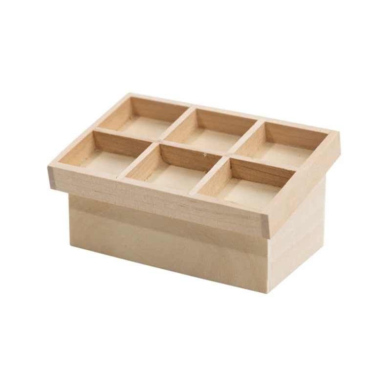 

Children's Fairy Garden Wooden Fruits Shelf Rack Furniture Model Funny Game Kit DropShipping