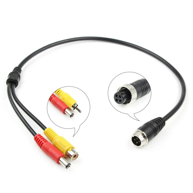 1/5 шт./партия 4-контактный переходник-конвертер для камеры заднего вида