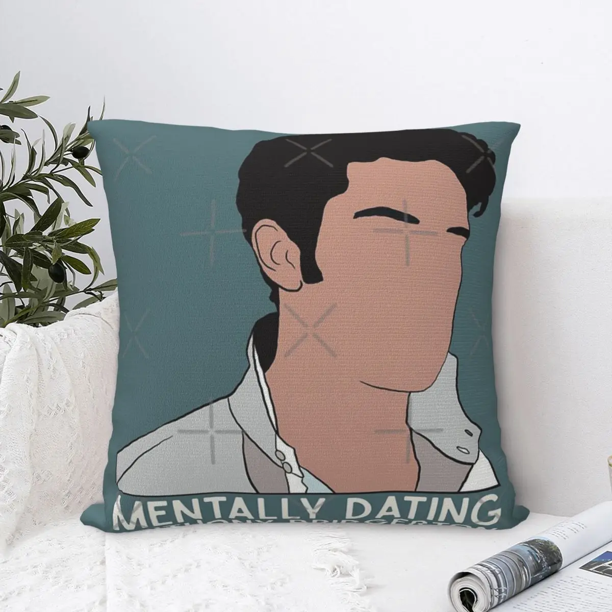 Наволочка Ментально свидание Энтони Бриджертон наволочка детские подушки декор