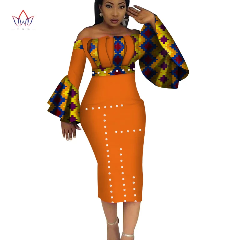 New Summer Dashiki Party Hot Vestidos For Women Cotton Print Traditional African Clothing 6xl Nature Dress Mid-Calf WY3208 | Тематическая