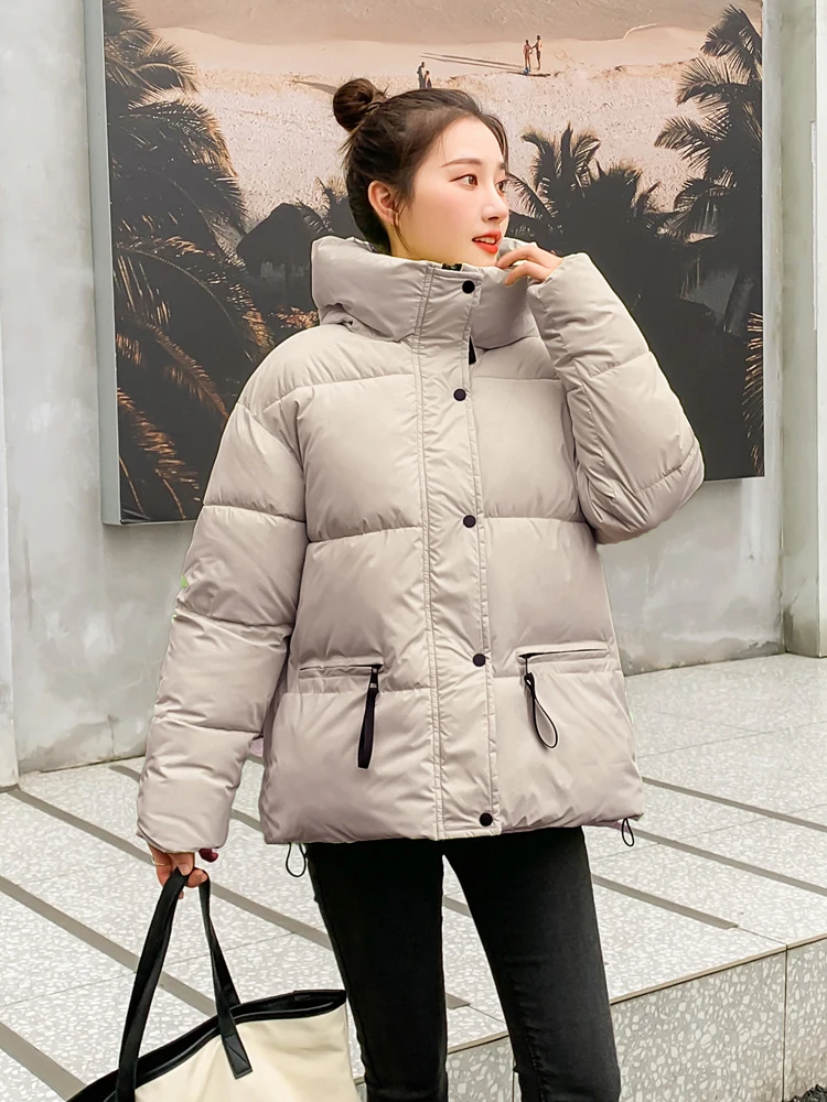 7 Colors New Arrival Winter Parka Women Women Stand Collar Fashion Korean Style Female Padded Warm Coat Loose Oversize