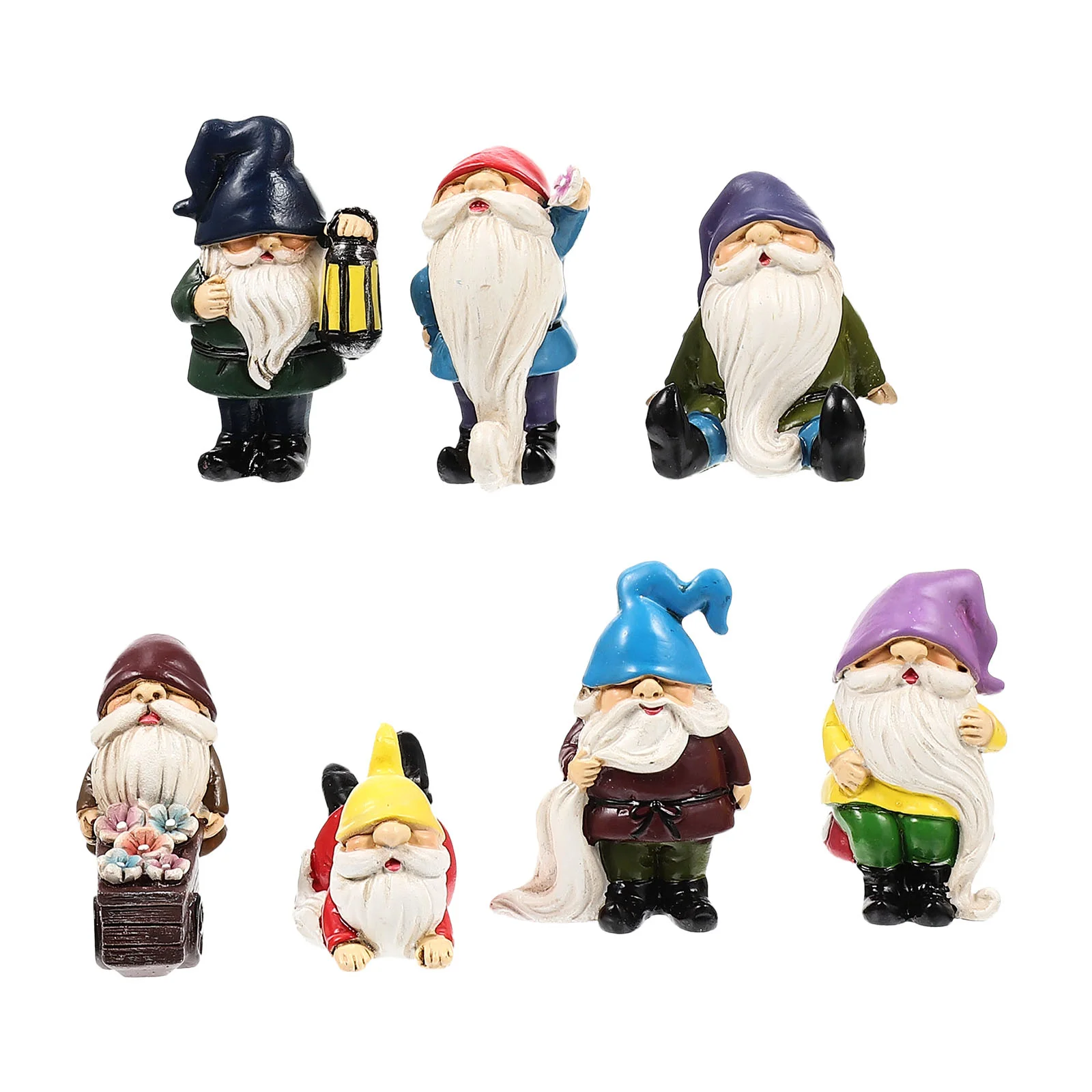 

Gnomegarden Resin Gnomes Figurines Christmas Mini Statue Miniature Sculpture Santa Ornament Figurine Elfdecor Dwarf Claus Micro