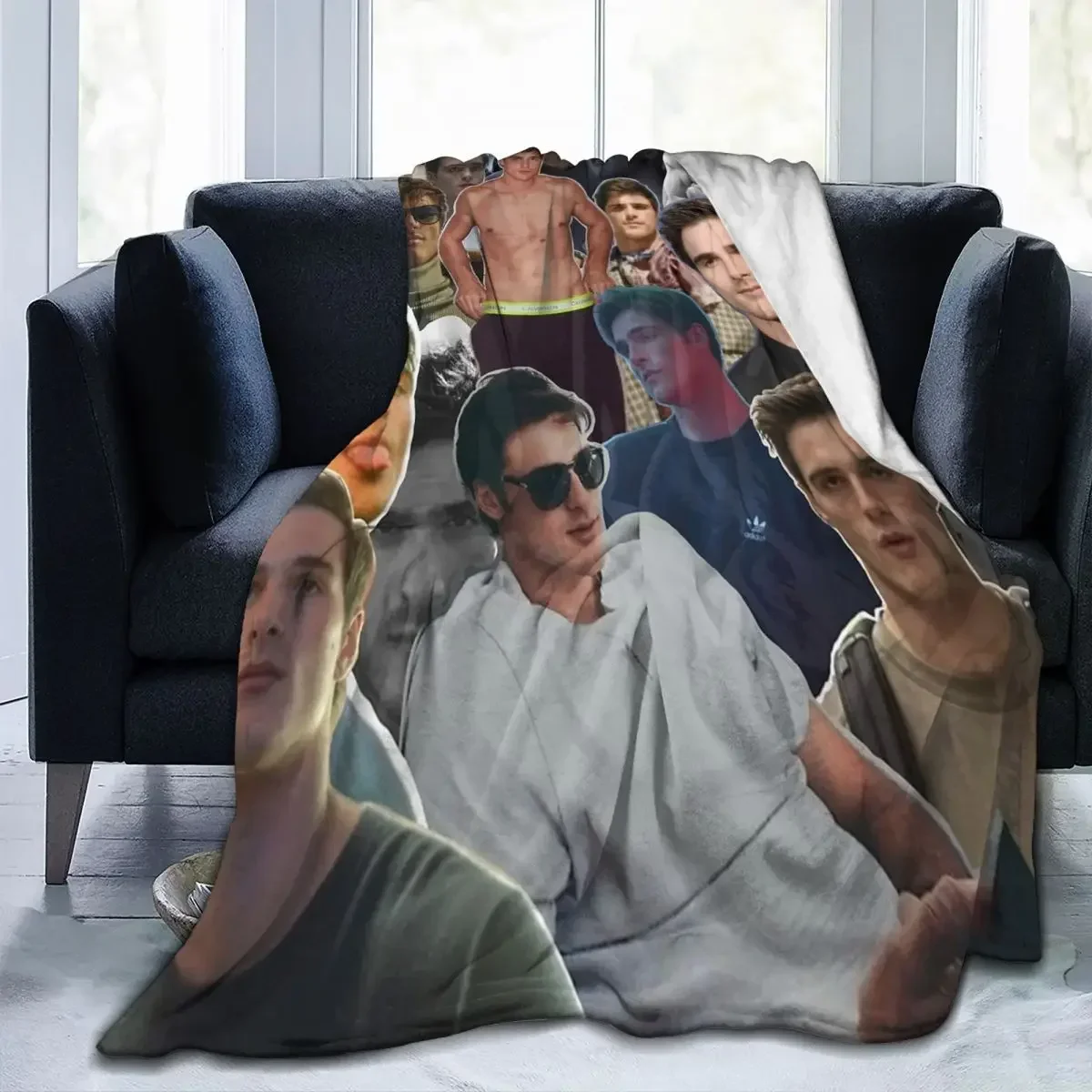 Manta acogedora Vintage de jaspe Elordi Collage ropa cama Merch mantas decorativas forro polar cálido para viajes