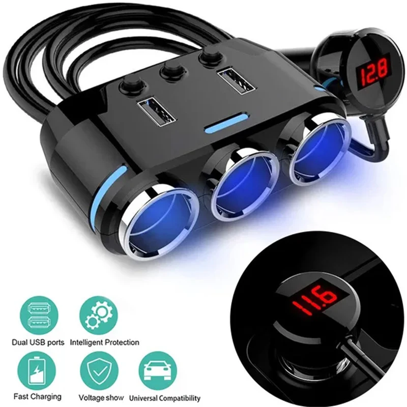 

Разветвитель для автомобильного прикуривателя с двумя USB-портами